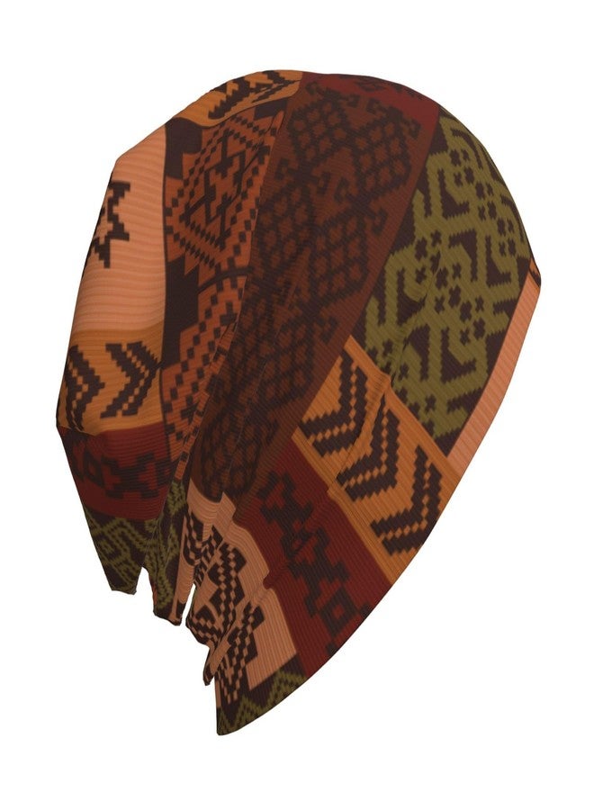 KKRMTUG African Beanie Hat for Women Men Fashion African Ethnic Tribal Style Print Knitted Hat Soft Stretchy Ski Beanie Cap Chemo Hat Unisex Skull Caps - Image 2
